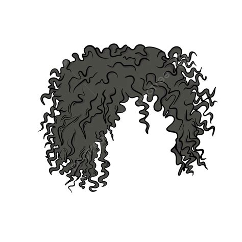 Afro Wig White Transparent Afro Hair Style Wig Clip Art Afro Hair