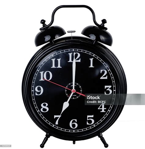 Vintage Alarm Bell Clock Set At 700am Stock Photo Download Image Now