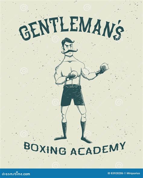 Vintage Boxer Stock Vector Illustration Of Collection 83928286