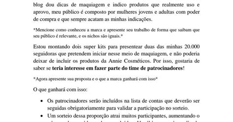 Exemplo De Email Para Parcerias Pdf Exemplo De Email Gostaria De