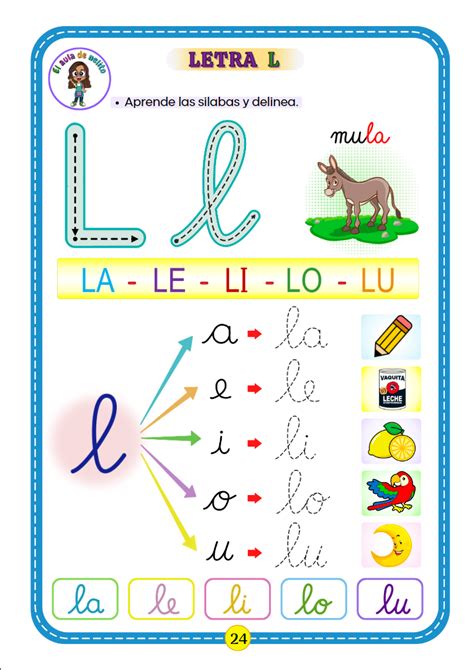 Letra L Actividades De Lectura Preescolar Estrategias Para Ense Ar A