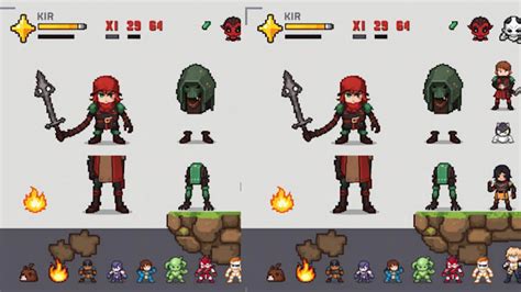 Create Pixel Art Sprite Sheet Game Asset Character Sheet Retro Art