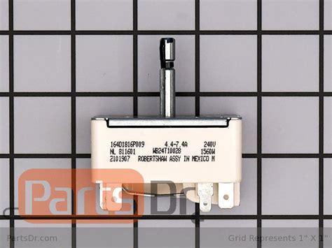 WB24T10028 GE Range Surface Element Switch Parts Dr