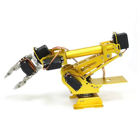 7 Dof Metal Claw Robotic Arm With Servo Diy Kit Mechanical Arm Robot