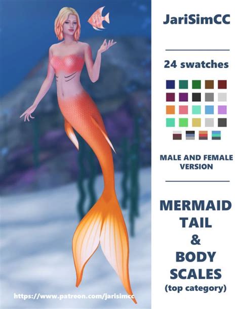 JariSimCC Mermaid Tail 01 JariSimCC Sims 4 Sims Sims 4 Gameplay