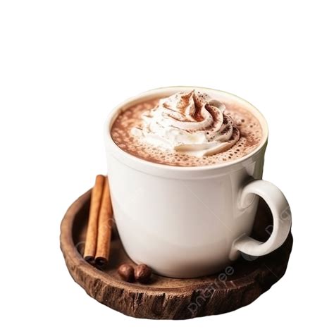 Christmas Concept Hot Chocolate Or Cocoa With Whipped Cream And Spices