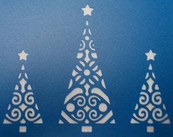 Rboles De Navidad Por Kraftkutz En Etsy Stencil Templates Stencil