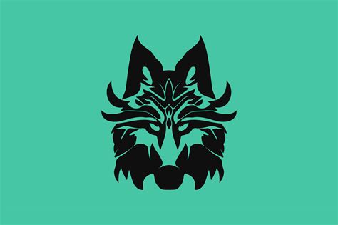 Black Wolf Minimal Logo Design Graphic by Ahmad Designs · Creative Fabrica