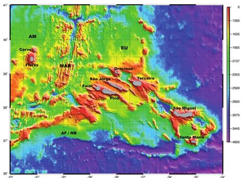 Bathymetric map modified from Lourenço et al 1998 Download