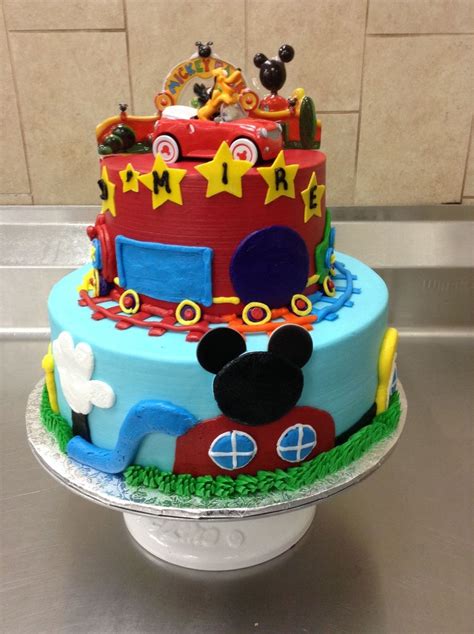 Mickey Mouse Birthday Cake Buttercream Icing