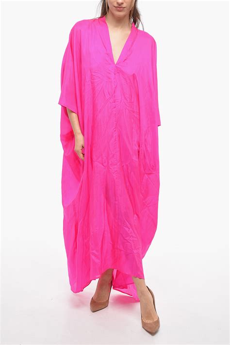 The Rose Ibiza Oversized Silk Tunic Dress Women Glamood Outlet