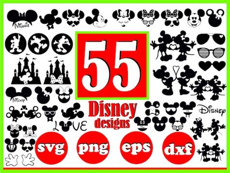 Disney Svg File for Cricut Disney Svg Bundle Disney Pins Svg | Etsy