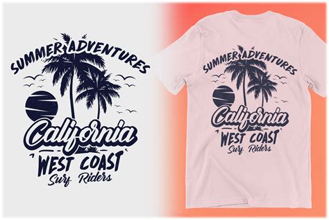 Summer Adventure California T Shirt Graphic By Teexe · Creative Fabrica