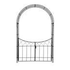 Litton Lane White Metal Contemporary Garden Arbor In X In