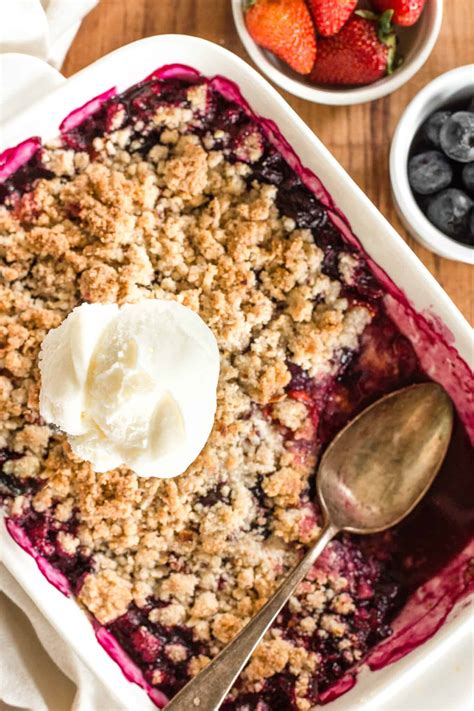 Easy Gluten Free Berry Crumble Dairy Free Vegan Dish By Dish