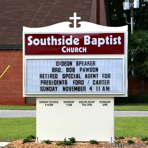 Church Sign For Southside Baptist Church Bay Minette Al