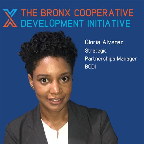 BCDI Welcomes Gloria Alvarez as our Strategic Partnerships Manager! — The Bronx Cooperative ...