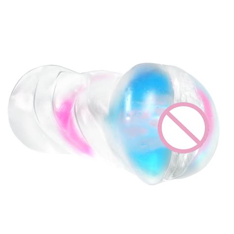 Transparent Artificial Silicon Pocket Pussy Vagina For Men Sex Toy Male