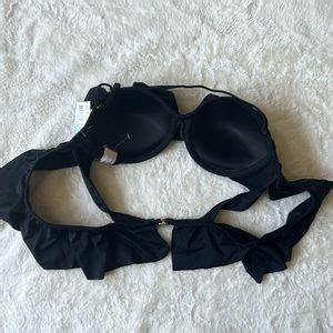 Raisins Swim Nwt Black Off Shoulder Bikini Top Poshmark