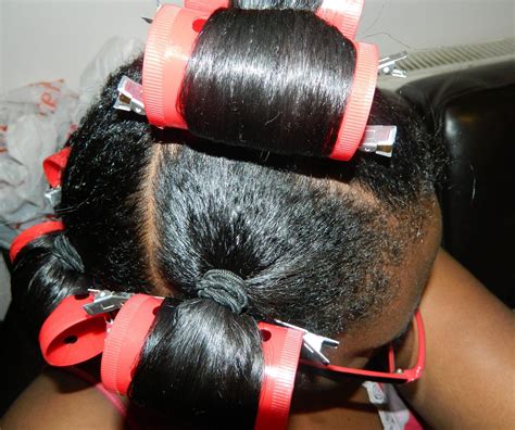 Ponytail Roller Set Redux My Long Hair Journey Relaxed Hair Care