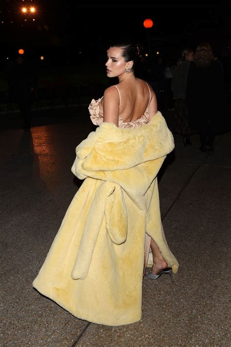 BELLA THORNE Arrives at Coperni RTW Spring 2025 Show at Paris Fashion