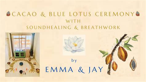 Blauwe Lotus And Cacao And Ademwerk And Soundhealing Planetary Allignement