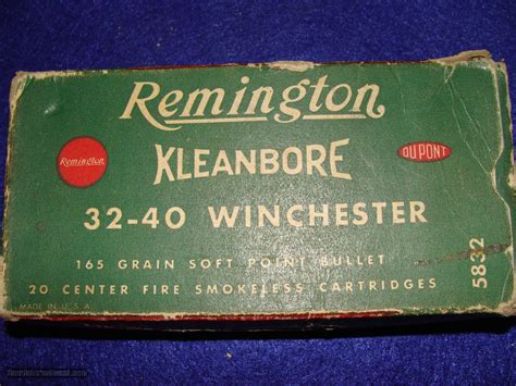 Remington Kleanbore 32 40 Win 165 Gr Soft Point