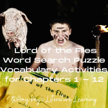 Lord Of The Flies Word Search Puzzle Vocabulary Activities For Chapters