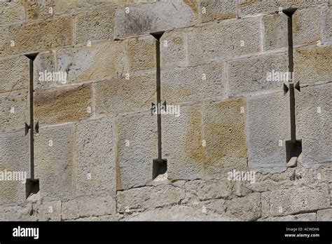 Arrow Slits Part Outer Battlements At Butron Castle A 13th Century