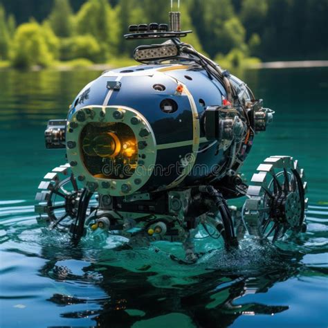 Illustration of an Underwater Robot Designed for Underwater Photography and Filming As a Camera ...