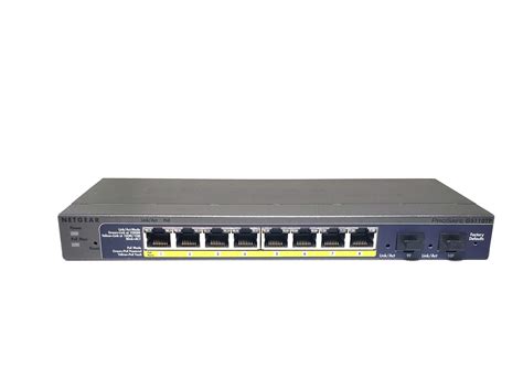 Netgear Prosafe Gs Tp Smart Switch With Poe And Fiber Uplink