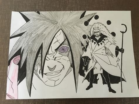 Madara Uchiha Sharingan Drawing