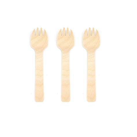 Mm Compostable Eco Friendly Mini Disposable Wooden Sporks From China