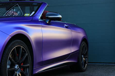 Mercedes-AMG S63 Satin Metallic Purple Vinyl Car Wrap | Vancouver