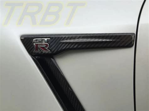 Gtr Dry Carbon Fender Logo Carbon Fender Cf Vent Gt R Emblems Carbon