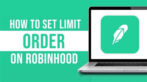 How To Set Limit Order On Robinhood Youtube