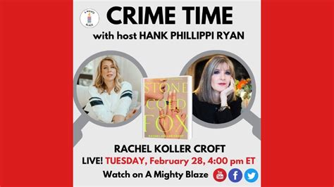 Hank Phillippi Ryan Interviews Rachel Koller Croft Youtube