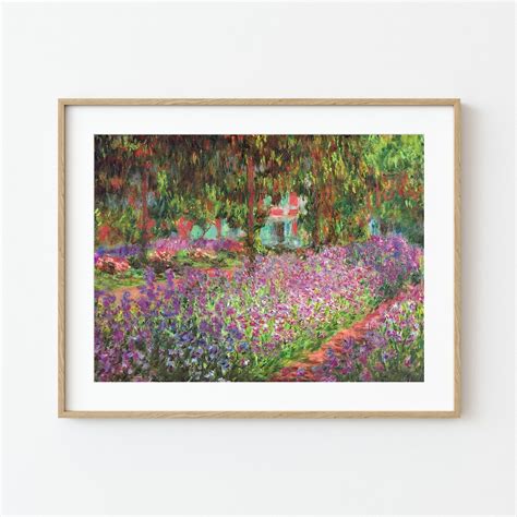 Claude Monet Garden at Giverny Impressionist Blooming - Etsy