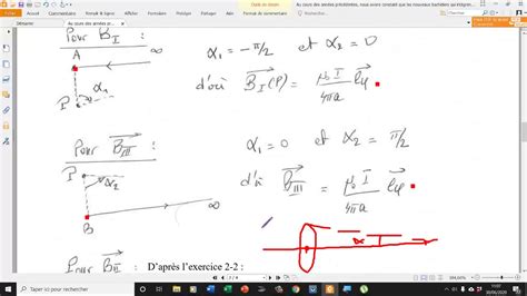 Exercice D Application Loi De Biot Et Savart Youtube