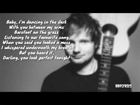 Perfect Lyrics Ed Sheeran Youtube