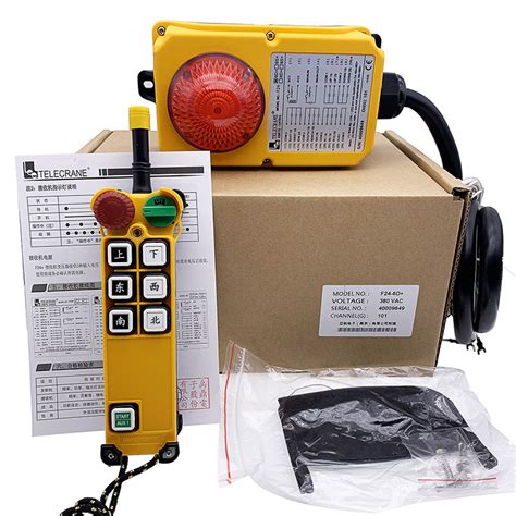 F24 6S Industrial Remote Control Hoist Crane Lift 6 Button Switch For