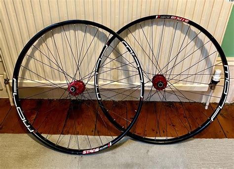 Mtb Boost Wheelset F R Hope Pro Hubs Red Stans No Tubes Ztr Flow