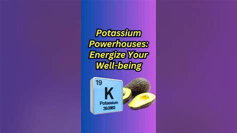 Vitalizing Health Top 10 Potassium Rich Foods Potassium