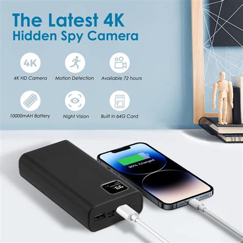 IZNVEE 4K Power Bank Camera Detector With Built In 10 High Performance