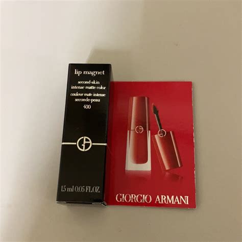 Giorgio Armani 亞曼尼 奢華訂製柔霧唇露 精巧版 400 Four Hundred For All 蝦皮購物