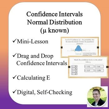 Confidence Intervals With Normal Distributions BOOM Cards TpT