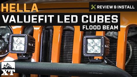 Jeep Wrangler Hella Valuefit Led Cubes 1987 2017 Yj Tj Jk Review And Install Youtube