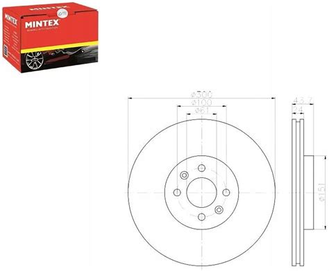 Tarcza Hamulcowa Mintex Komplet Tarcz Hamulcowych