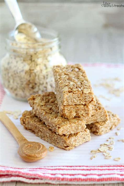 Peanut Butter Honey No Bake Granola Bars Julies Eats And Treats