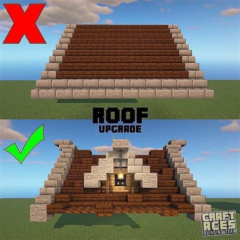 An Image Of The Roof Upgrade In Minecraft And How To Install It With